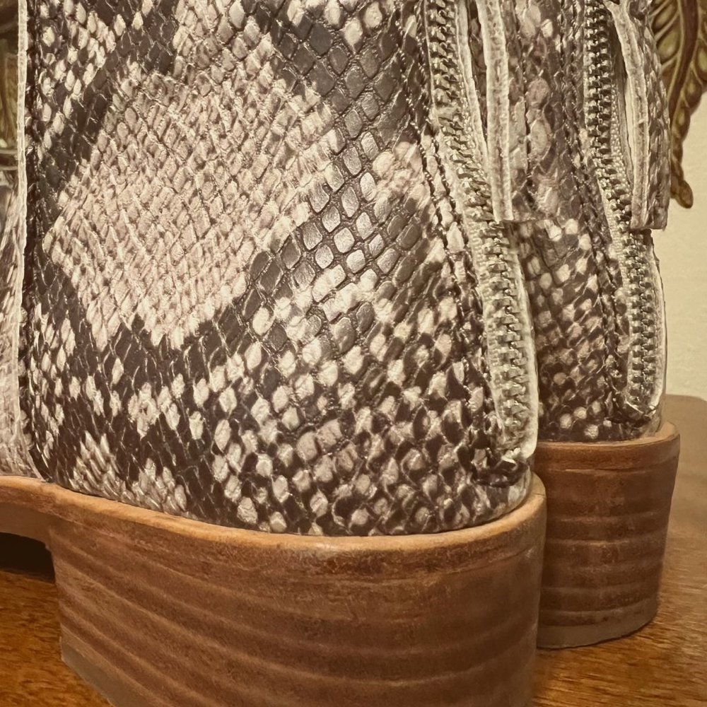 Dolce Vita Faux Snakeskin ankle boots - Picture 3 of 7